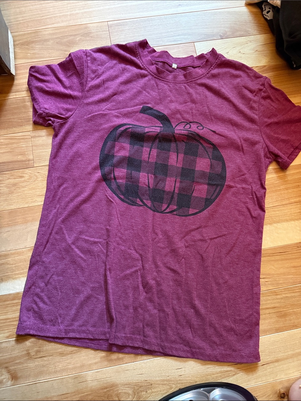 Burgundy Pumpkin Graphic Tee
